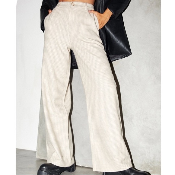 Motel Rocks Pants - Motel Yeva trouser neutral houndstooth